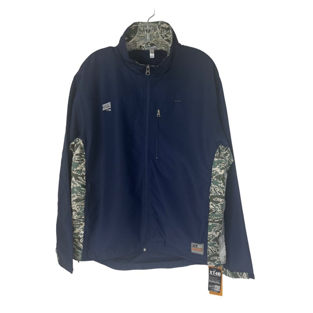 Soffe XT46 Zipper Jacket Mens Medium Blue New Camo Extreme Training‎